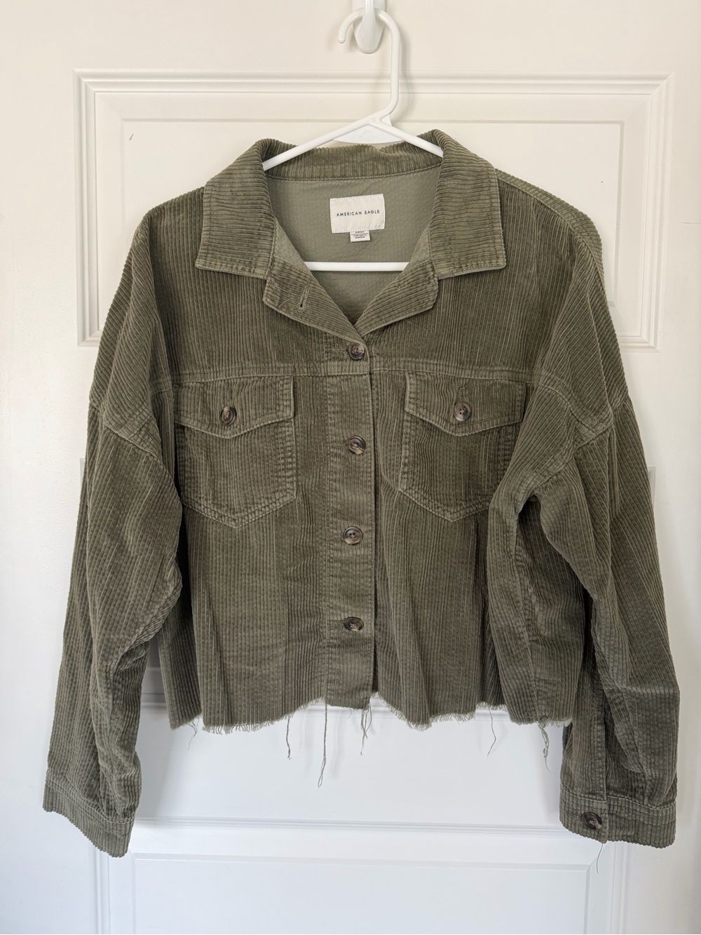 American Eagle Outfitters Olive Green Corduroy Jacket